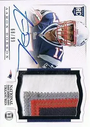 2013 Panini National Treasures #201 - Aaron Dobson - New England Patriots