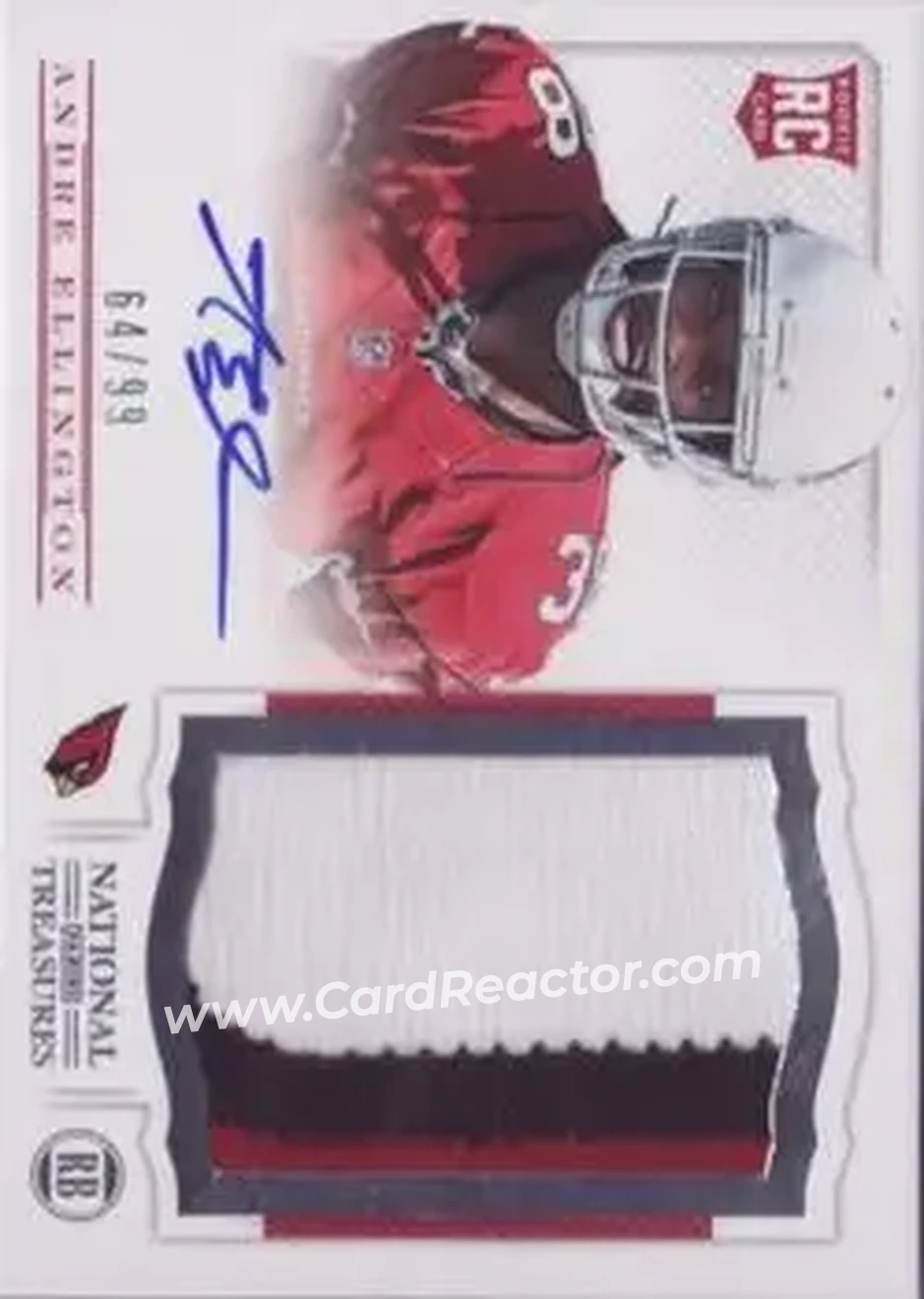 2013 Panini National Treasures #202 - Andre Ellington - Arizona Cardinals - Front