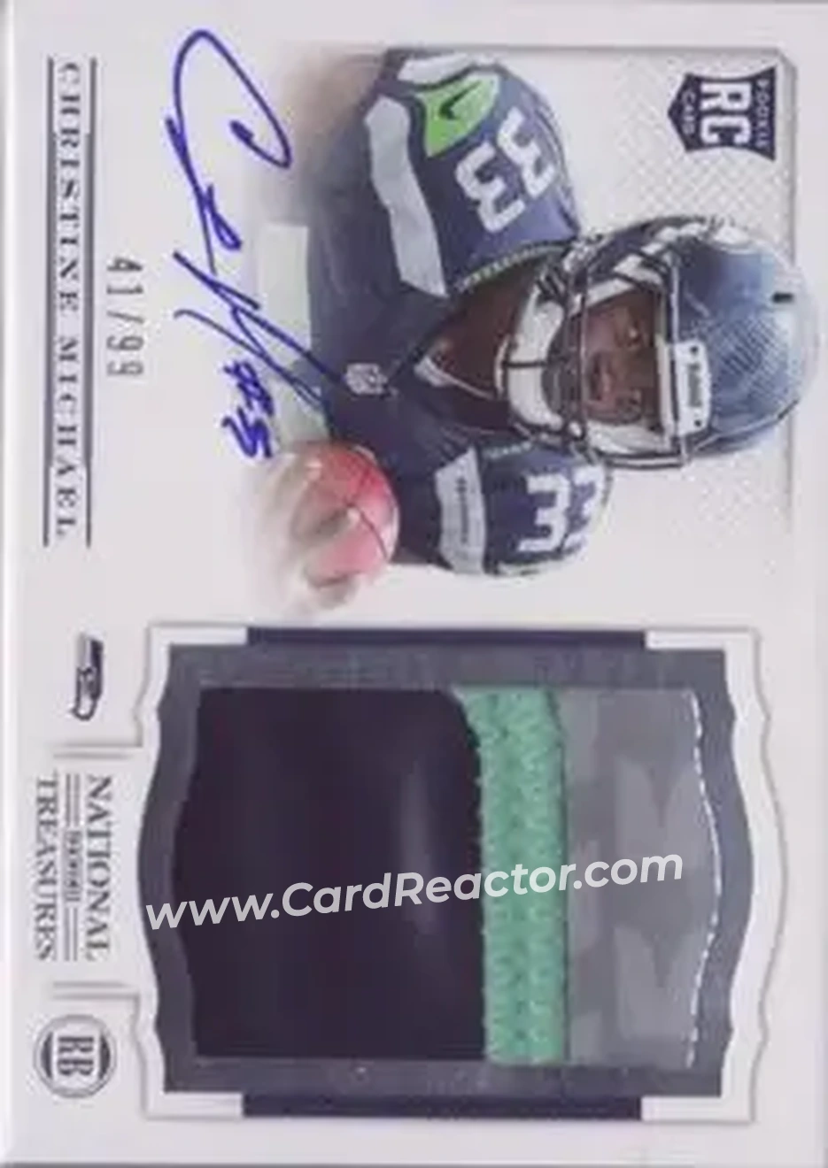 2013 Panini National Treasures #203 - Christine Michael - Seattle Seahawks