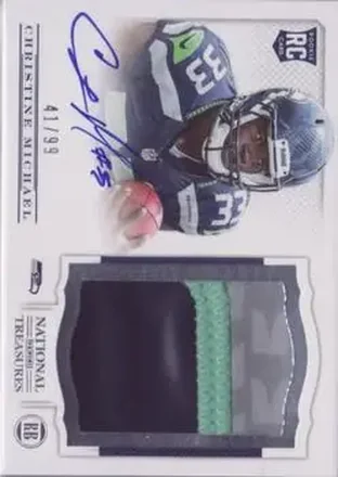 2013 Panini National Treasures #203 - Christine Michael - Seattle Seahawks