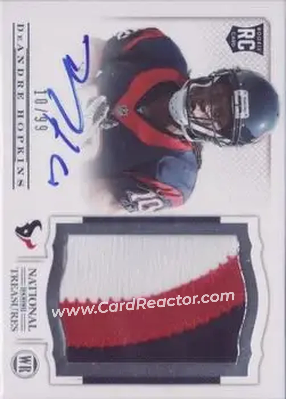 2013 Panini National Treasures #205 - DeAndre Hopkins - Houston Texans - Front