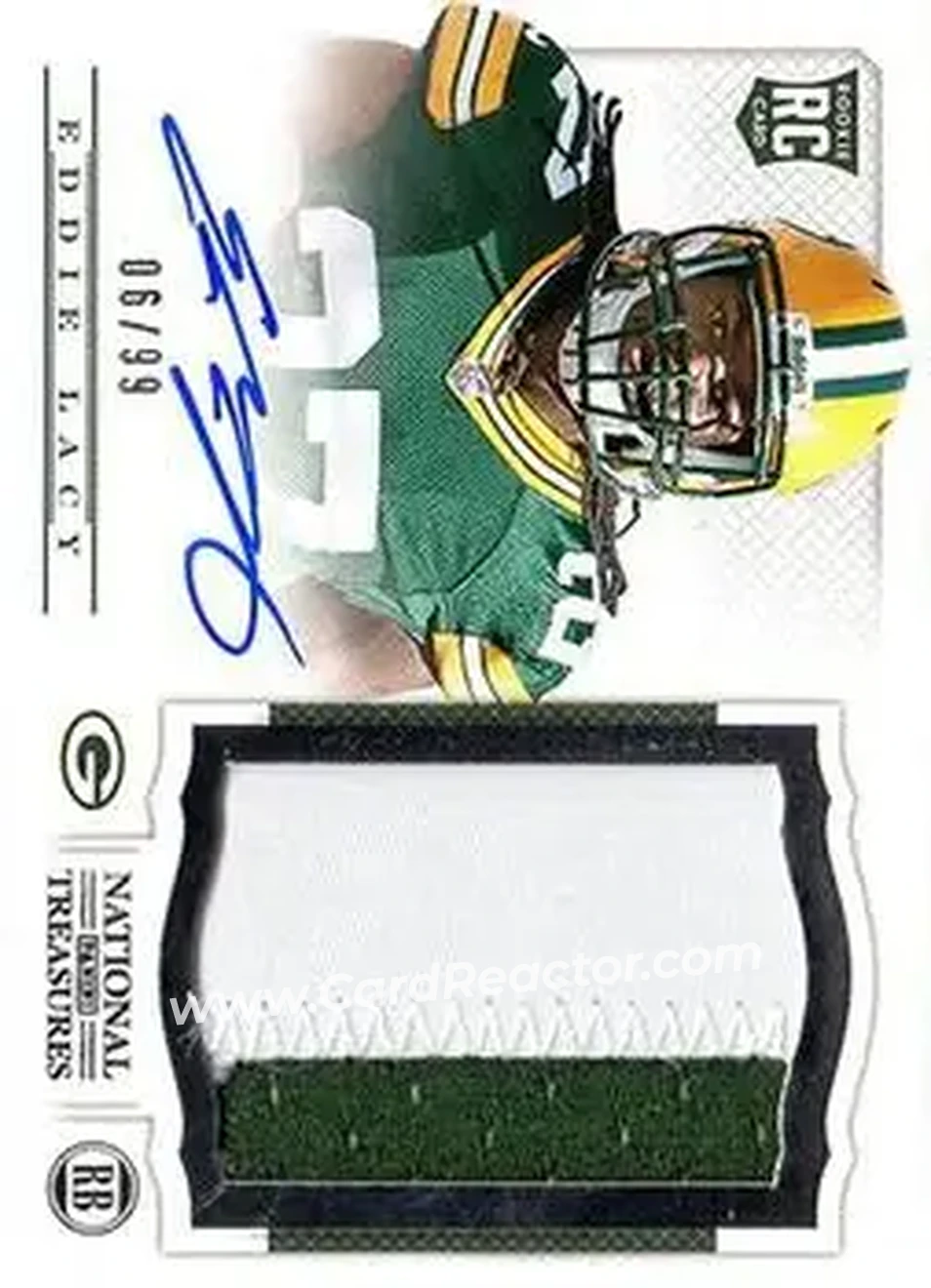 2013 Panini National Treasures #208 - Eddie Lacy - Green Bay Packers - Front