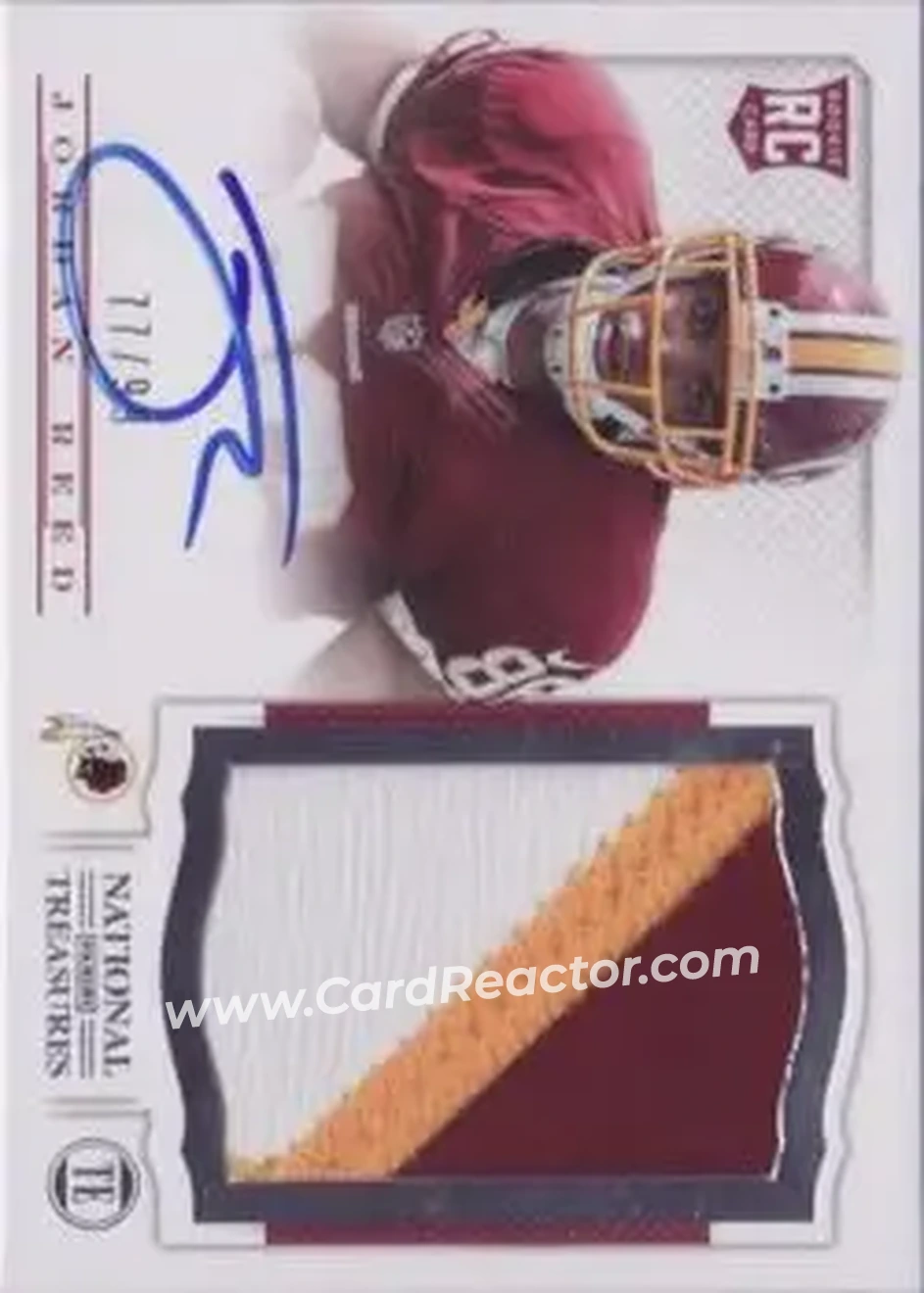2013 Panini National Treasures #214 - Jordan Reed - Washington Redskins - Front