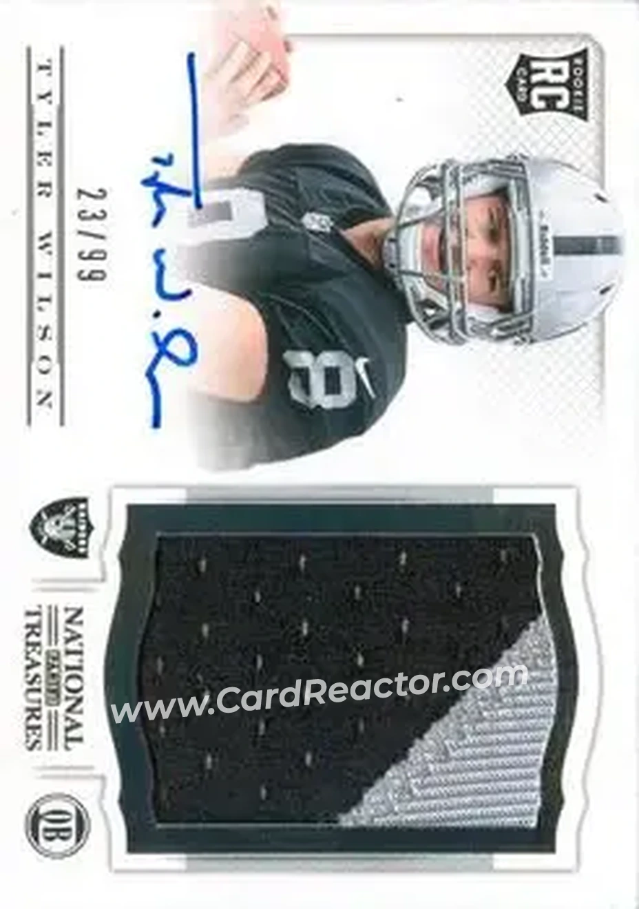 2013 Panini National Treasures #238 - Tyler Wilson - Oakland Raiders