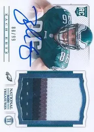 2013 Panini National Treasures #240 - Zach Ertz - Philadelphia Eagles