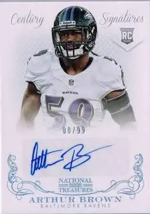 2013 Panini National Treasures #246 - Arthur Brown - Baltimore Ravens
