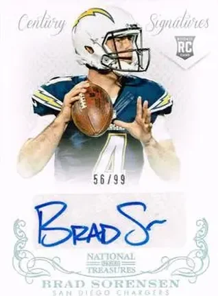 2013 Panini National Treasures #251 - Brad Sorensen - San Diego Chargers