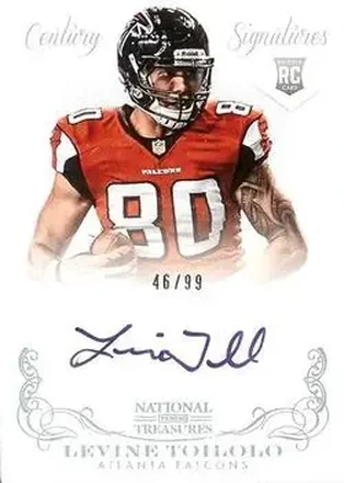 2013 Panini National Treasures #302 - Levine Toilolo - Atlanta Falcons