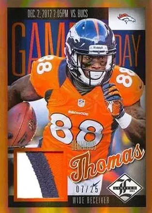 2013 Panini Limited - Game Day Materials Prime #13 - Demaryius Thomas - Denver Broncos
