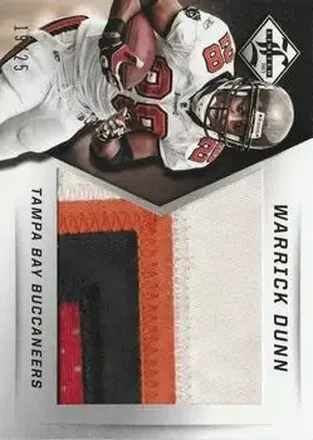 2013 Panini Limited - Jumbo Jerseys Prime #15 - Warrick Dunn - Tampa Bay Buccaneers