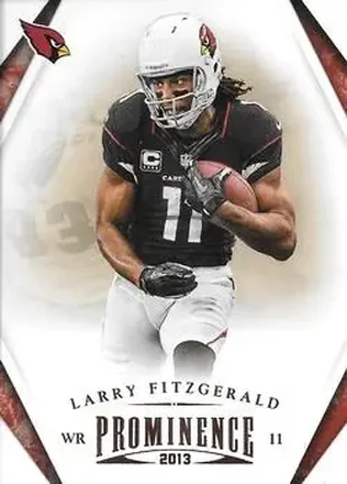 2013 Panini Prominence #1 - Larry Fitzgerald - Arizona Cardinals