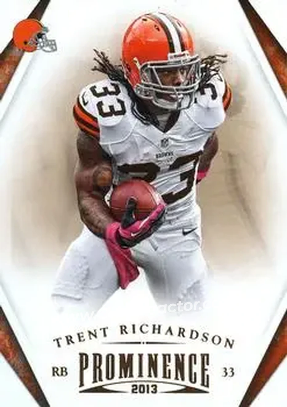 2013 Panini Prominence #25 - Trent Richardson - Cleveland Browns - Front
