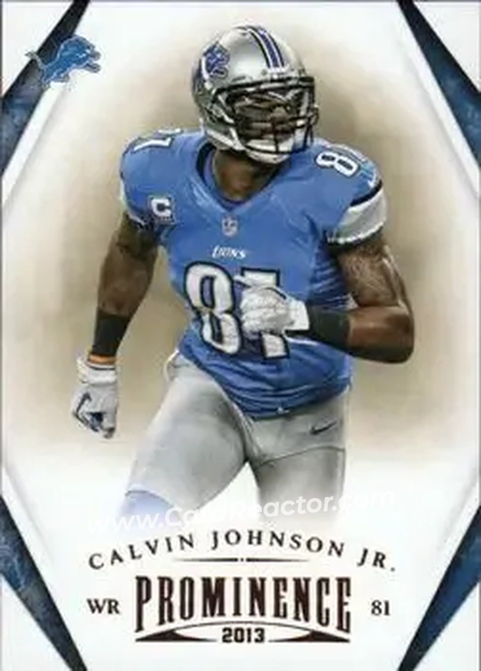 2013 Panini Prominence #35 - Calvin Johnson - Detroit Lions - Front