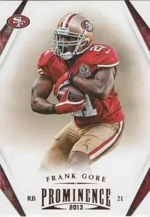 2013 Panini Prominence #88 - Frank Gore - San Francisco 49ers