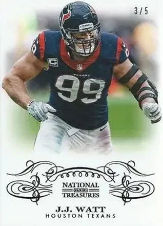 2013 Panini National Treasures - Century Black #43 - J.J. Watt - Houston Texans