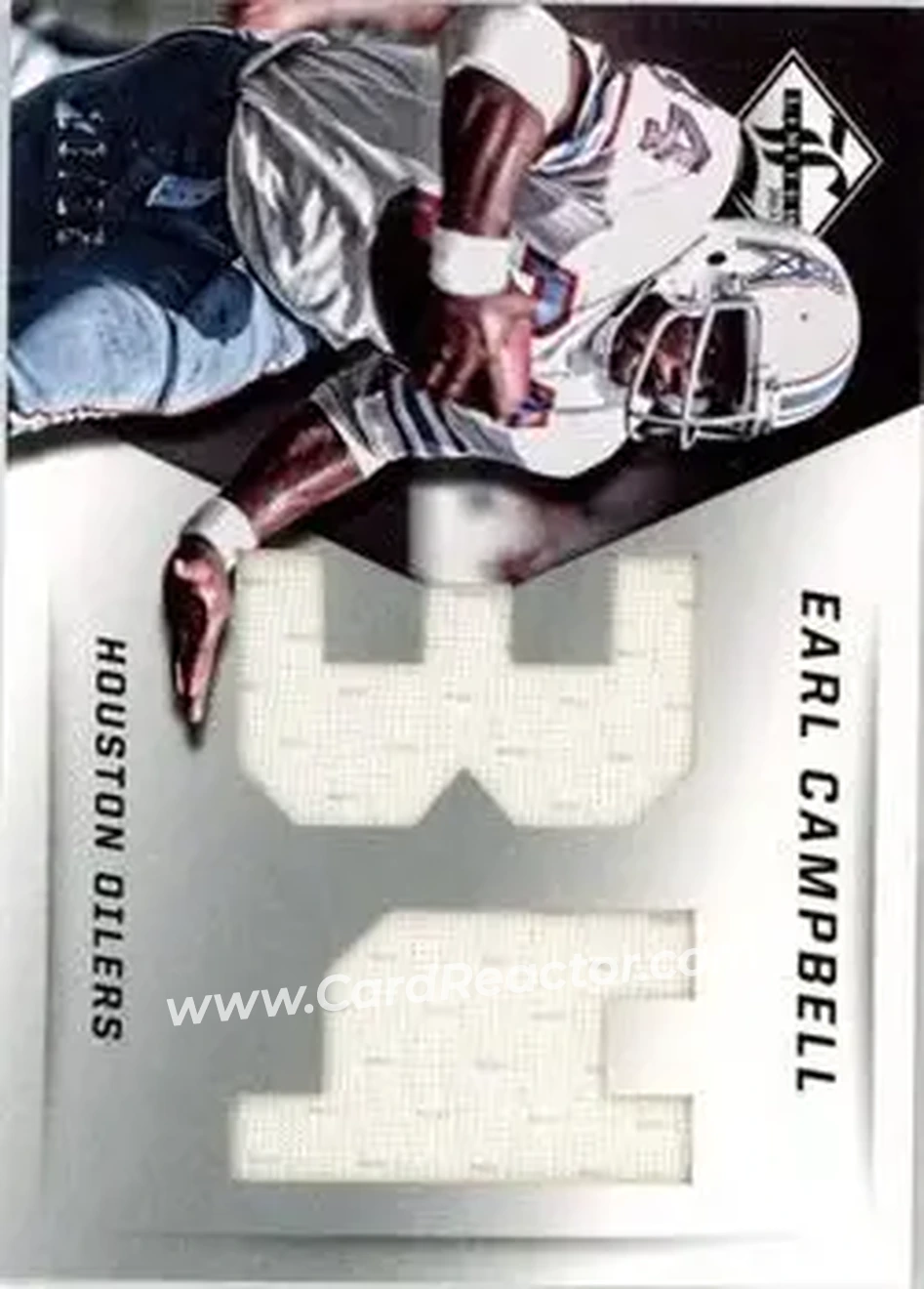 2013 Panini Limited - Jumbo Jerseys Jersey Number #12 - Earl Campbell - Houston Oilers - Front