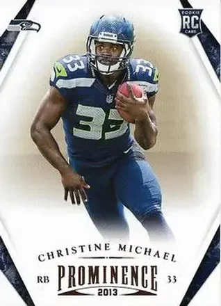 2013 Panini Prominence #114 - Christine Michael - Seattle Seahawks