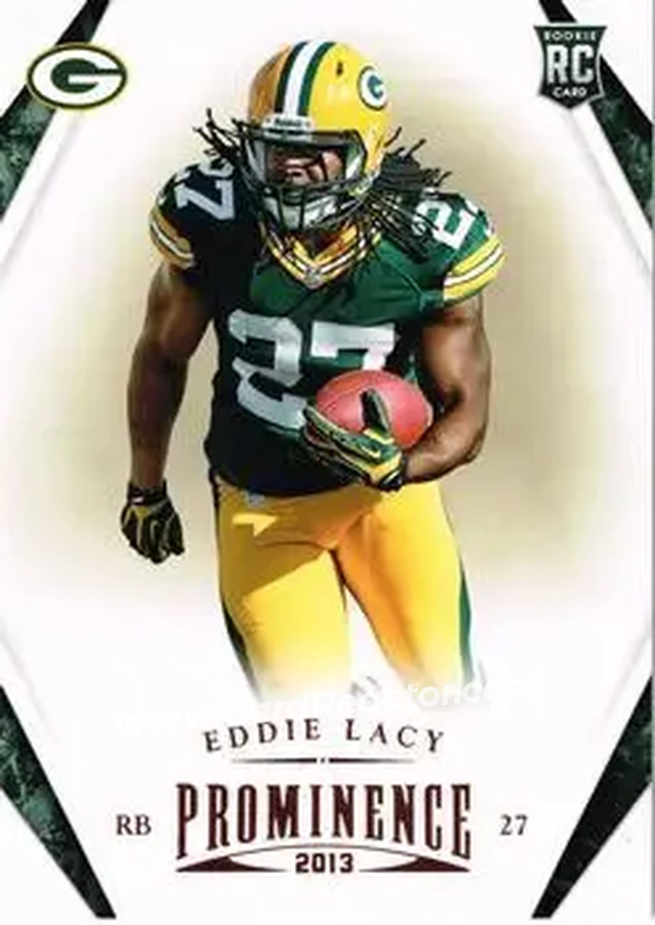 2013 Panini Prominence #130 - Eddie Lacy - Green Bay Packers - Front 2013 Panini Prominence #130 - Eddie Lacy - Green Bay Packers - Front