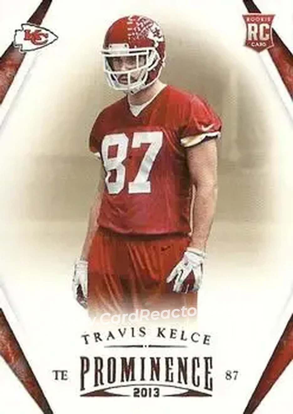 2013 Panini Prominence #192 - Travis Kelce - Kansas City Chiefs - Front 2013 Panini Prominence #192 - Travis Kelce - Kansas City Chiefs - Front
