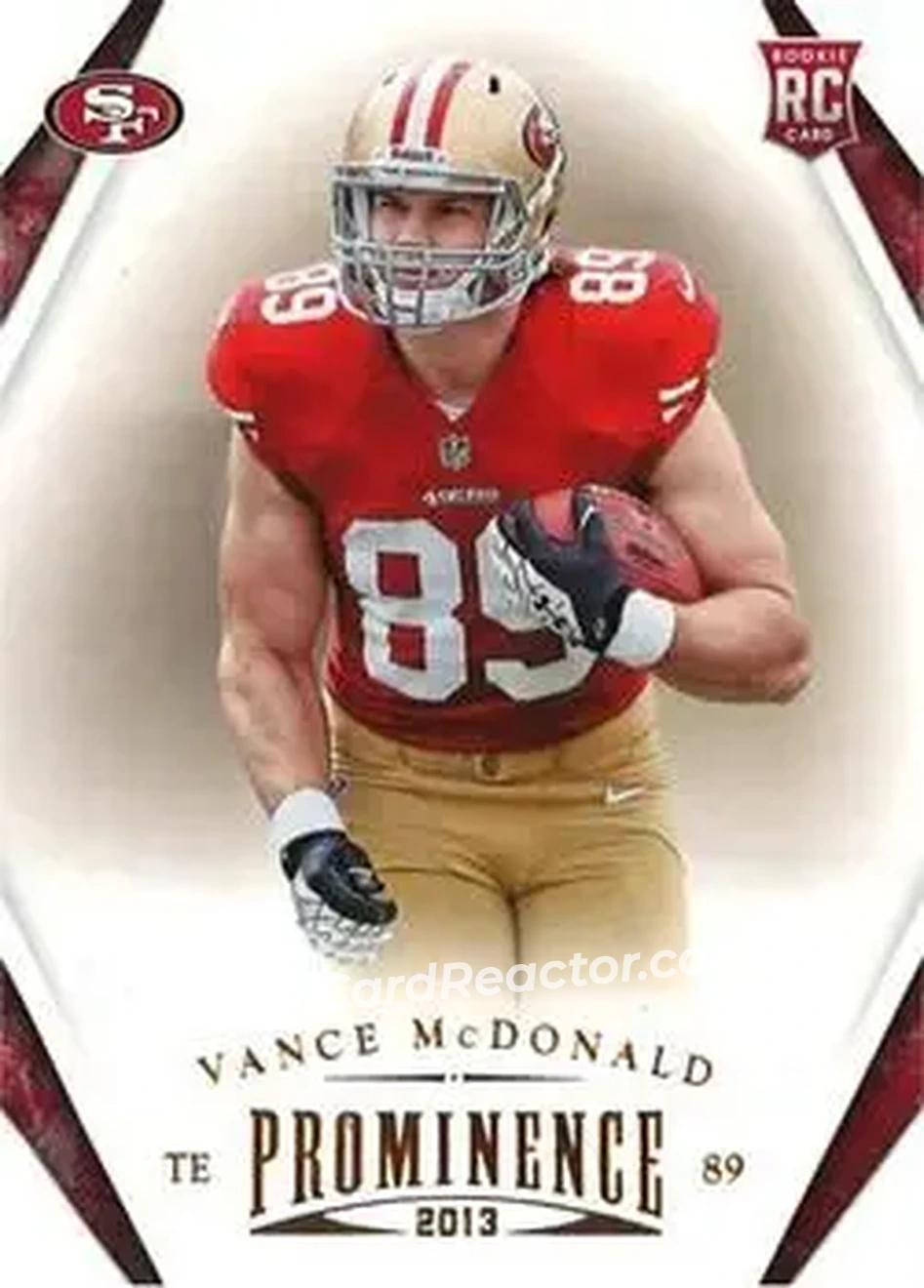 2013 Panini Prominence #197 - Vance McDonald - San Francisco 49ers - Front 2013 Panini Prominence #197 - Vance McDonald - San Francisco 49ers - Front