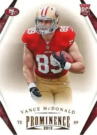 2013 Panini Prominence #197 - Vance McDonald - San Francisco 49ers