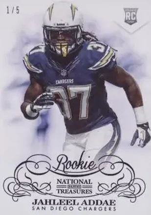 2013 Panini National Treasures - Century Black #164 - Jahleel Addae - San Diego Chargers