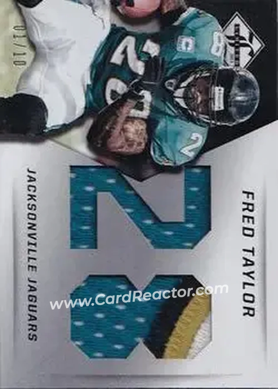 2013 Panini Limited - Jumbo Jerseys Jersey Number Prime #6 - Fred Taylor - Jacksonville Jaguars - Front