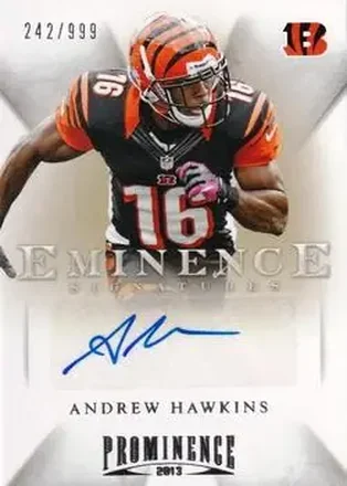 2013 Panini Prominence - Eminence Signatures #9 - Andrew Hawkins - Cincinnati Bengals