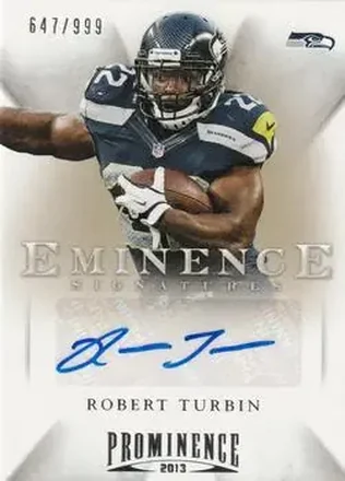 2013 Panini Prominence - Eminence Signatures #11 - Robert Turbin - Seattle Seahawks