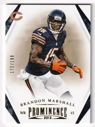 2013 Panini Prominence - Gold #18 - Brandon Marshall - Chicago Bears