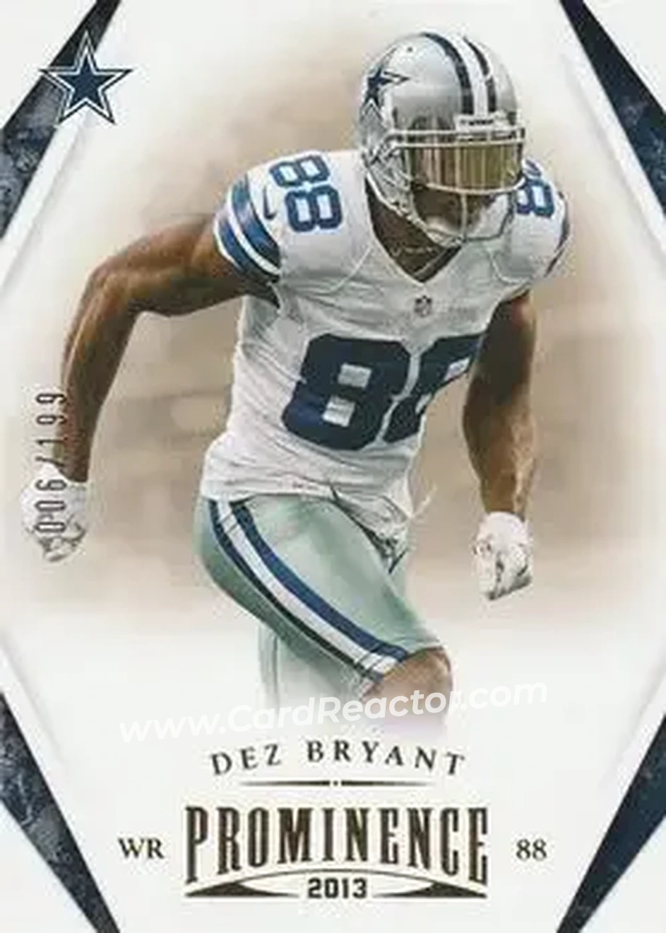 2013 Panini Prominence - Gold #27 - Dez Bryant - Dallas Cowboys - Front