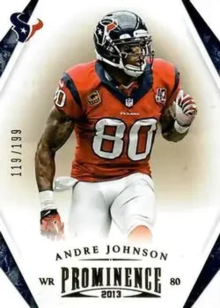 2013 Panini Prominence - Gold #41 - Andre Johnson - Houston Texans