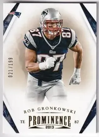 2013 Panini Prominence - Gold #60 - Rob Gronkowski - New England Patriots