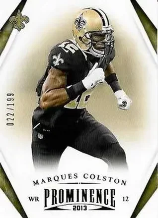 2013 Panini Prominence - Gold #62 - Marques Colston - New Orleans Saints