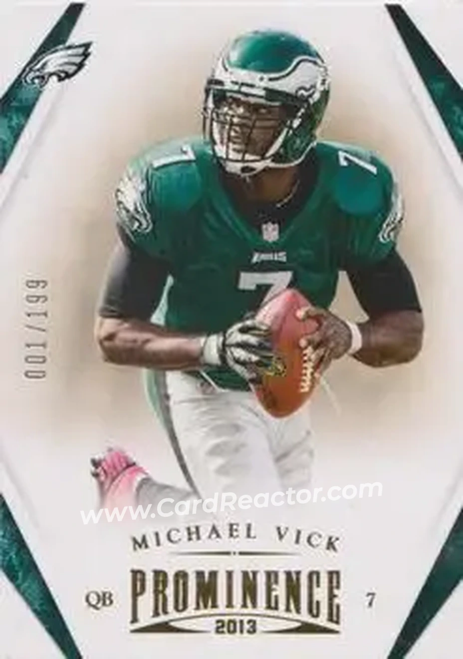 2013 Panini Prominence - Gold #73 - Michael Vick - Philadelphia Eagles - Front