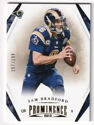 2013 Panini Prominence - Gold #79 - Sam Bradford - St. Louis Rams