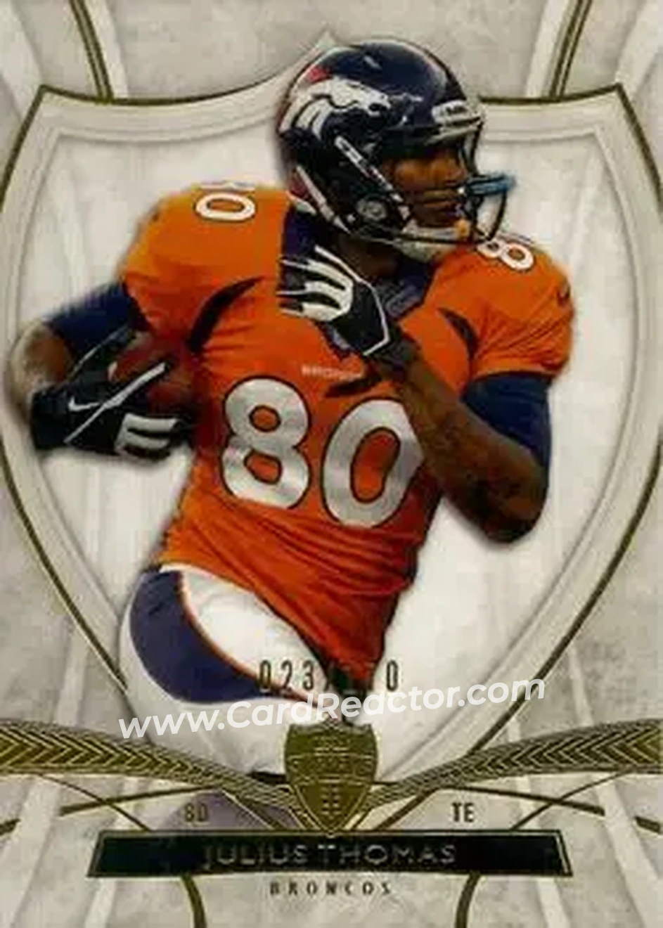 2013 Topps Supreme #8 - Julius Thomas - Denver Broncos - Front