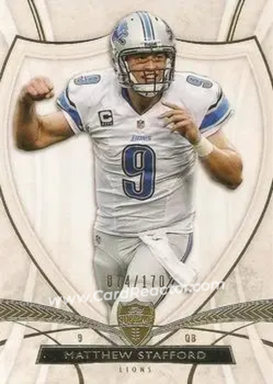 2013 Topps Supreme #9 - Matthew Stafford - Detroit Lions - Front