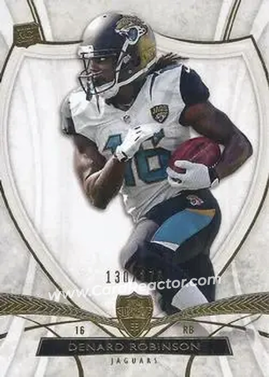 2013 Topps Supreme #70 - Denard "Shoelace" Robinson - Jacksonville Jaguars - Front 2013 Topps Supreme #70 - Denard "Shoelace" Robinson - Jacksonville Jaguars - Front