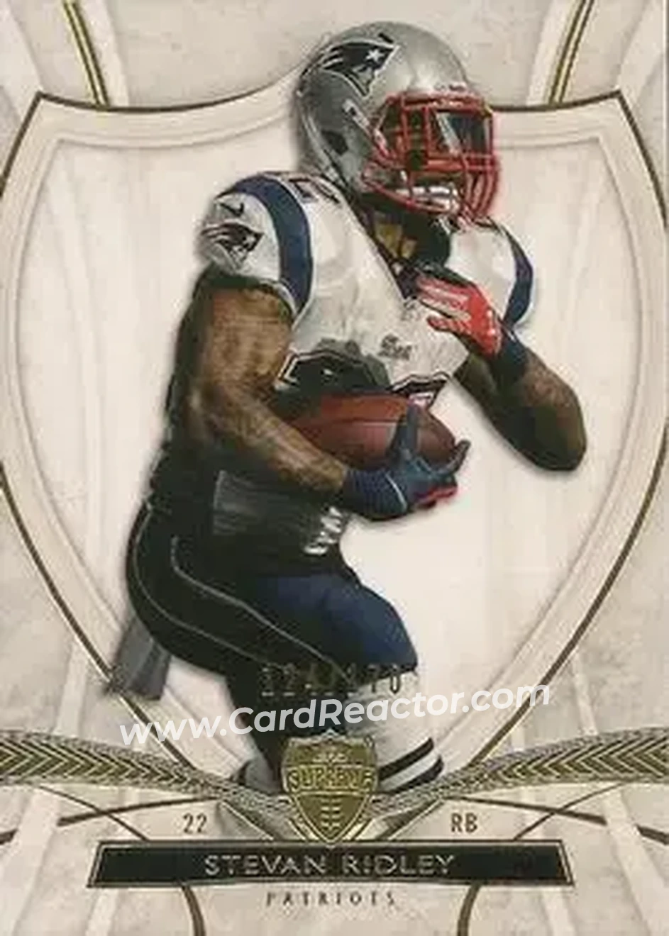 2013 Topps Supreme #86 - Stevan Ridley - New England Patriots - Front