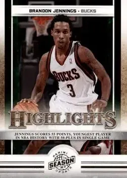 2009-10 Panini Season Update #2 Brandon Jennings