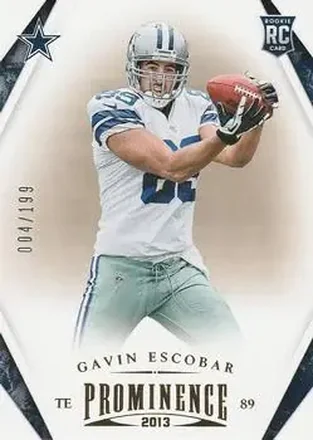 2013 Panini Prominence - Gold #135 - Gavin Escobar - Dallas Cowboys