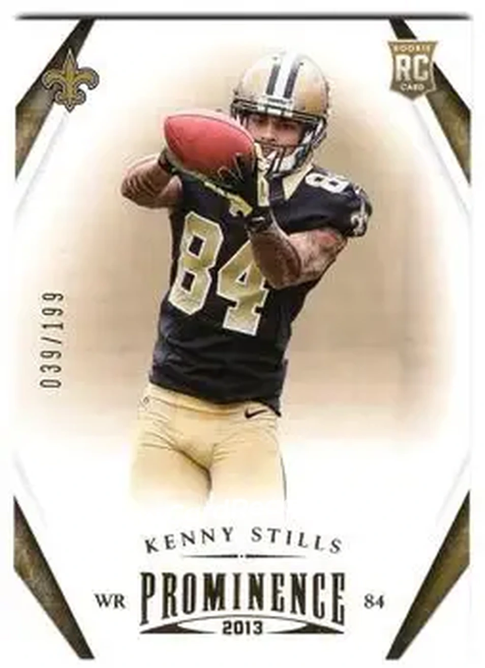 2013 Panini Prominence - Gold #151 - Kenny Stills - New Orleans Saints - Front