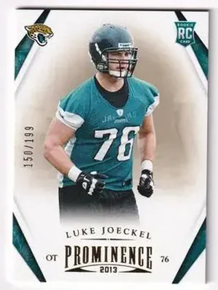 2013 Panini Prominence - Gold #159 - Luke Joeckel - Jacksonville Jaguars