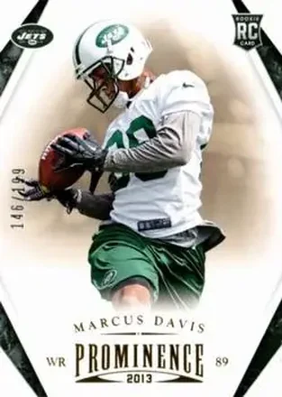 2013 Panini Prominence - Gold #161 - Marcus Davis - New York Jets
