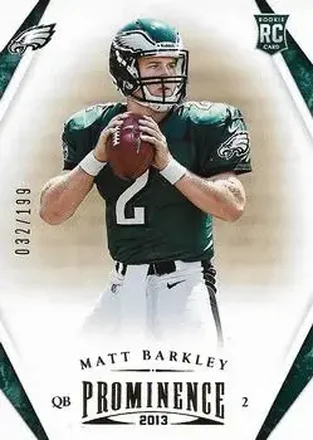 2013 Panini Prominence - Gold #167 - Matt Barkley - Philadelphia Eagles