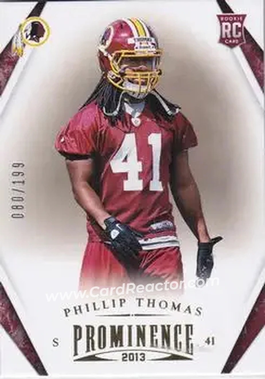 2013 Panini Prominence - Gold #174 - Phillip Thomas - Washington Redskins