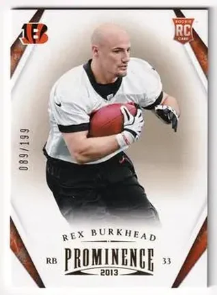 2013 Panini Prominence - Gold #177 - Rex Burkhead - Cincinnati Bengals