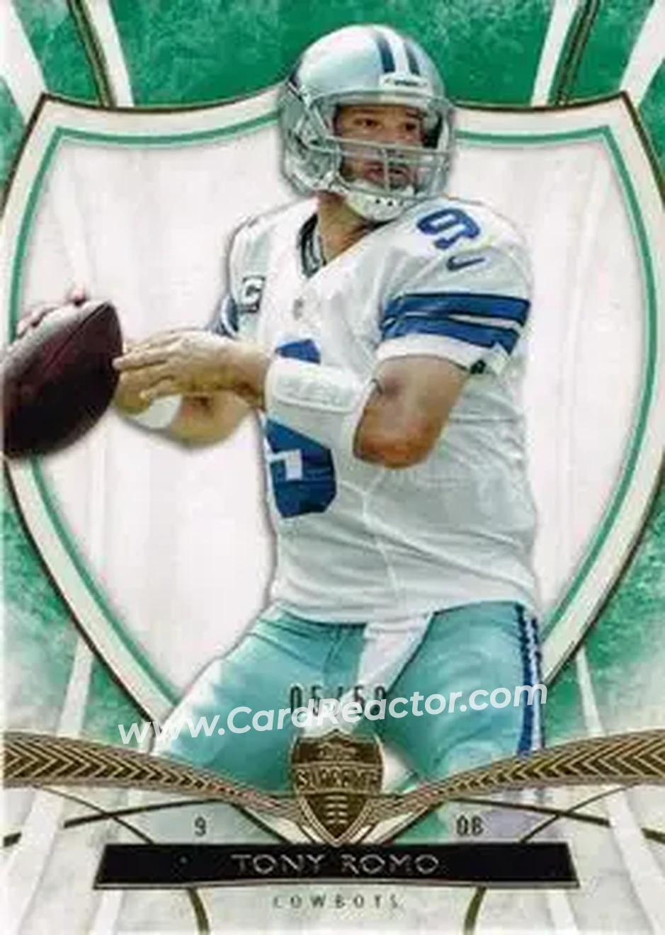 2013 Topps Supreme - Green #12 - Tony Romo - Dallas Cowboys - Front