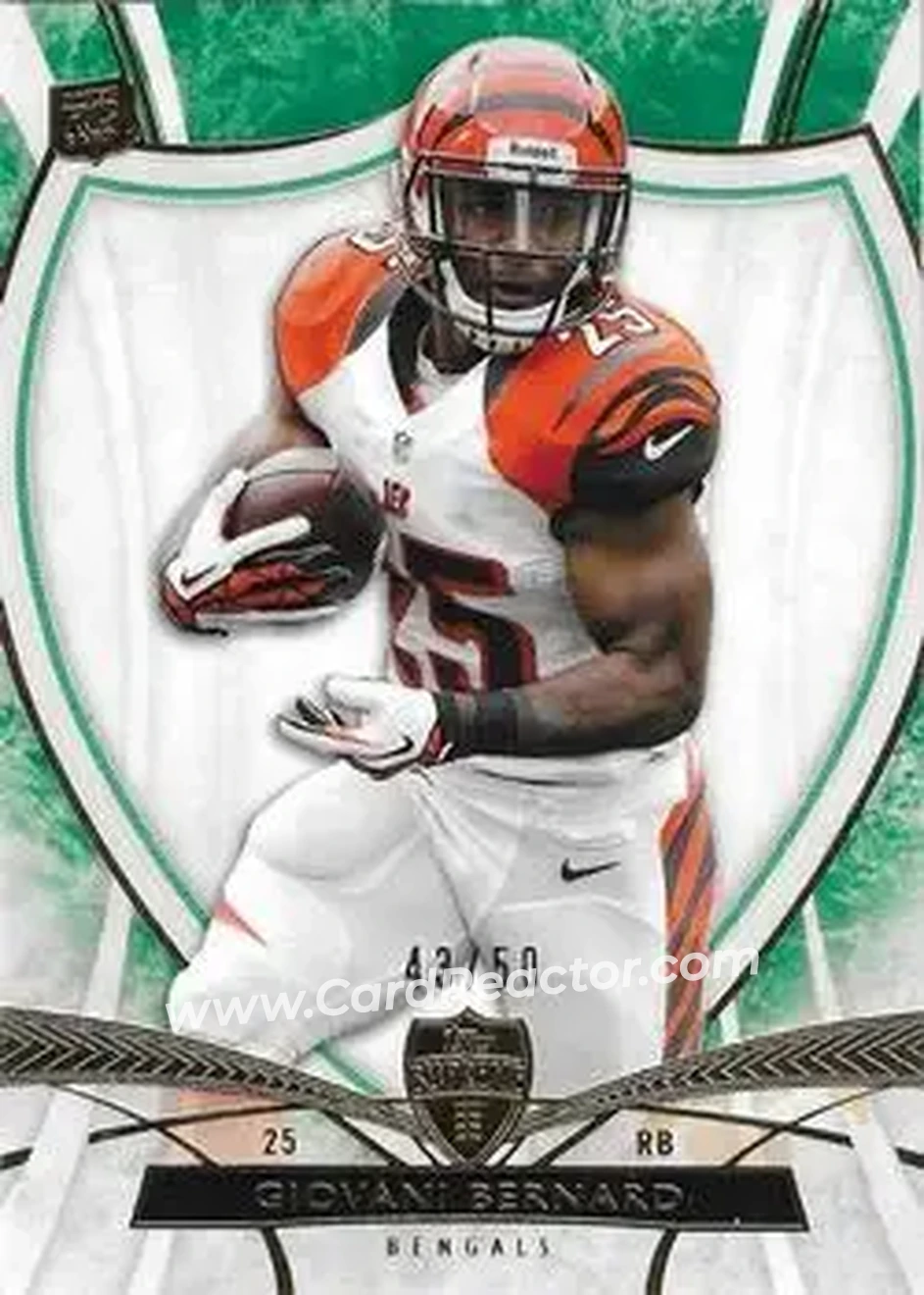 2013 Topps Supreme - Green #69 - Giovani Bernard - Cincinnati Bengals - Front